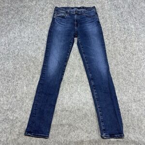 AG Adriano Goldschmied Prima Jeans Womens 26 Blue Cigarette Leg Denim Fit 26x29